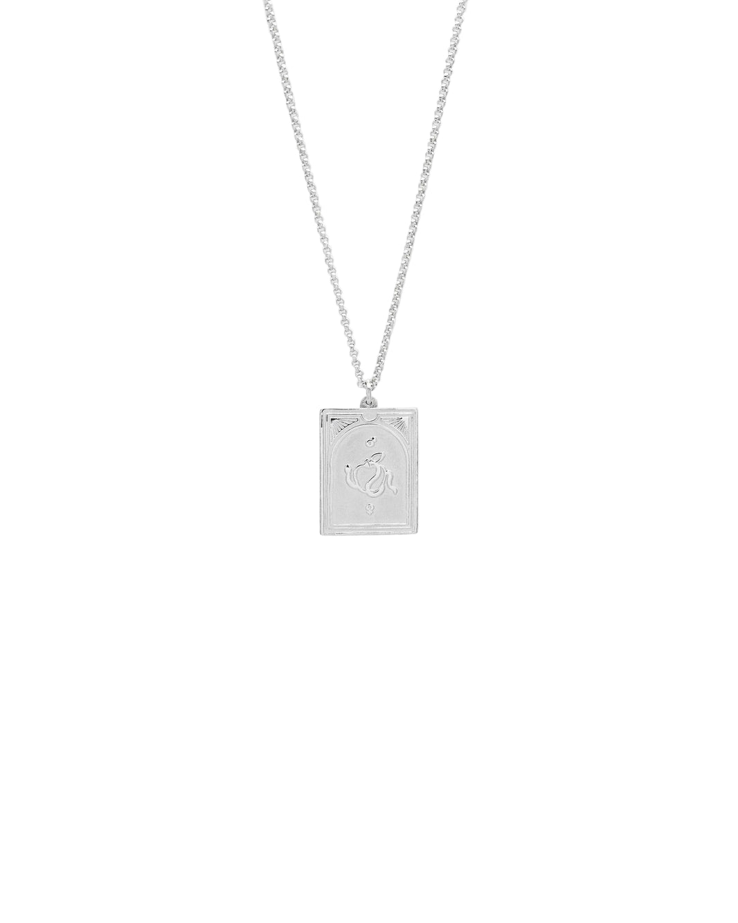 TOM WOOD TAROT LOVERS PENDANT NECKLACE_SILVER