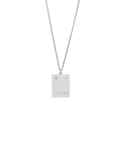 TOM WOOD TAROT LOVERS PENDANT NECKLACE_SILVER