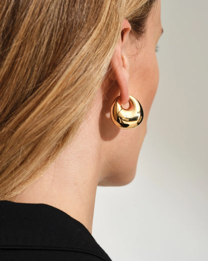 Tom Wood Bao Hoops Large Gold