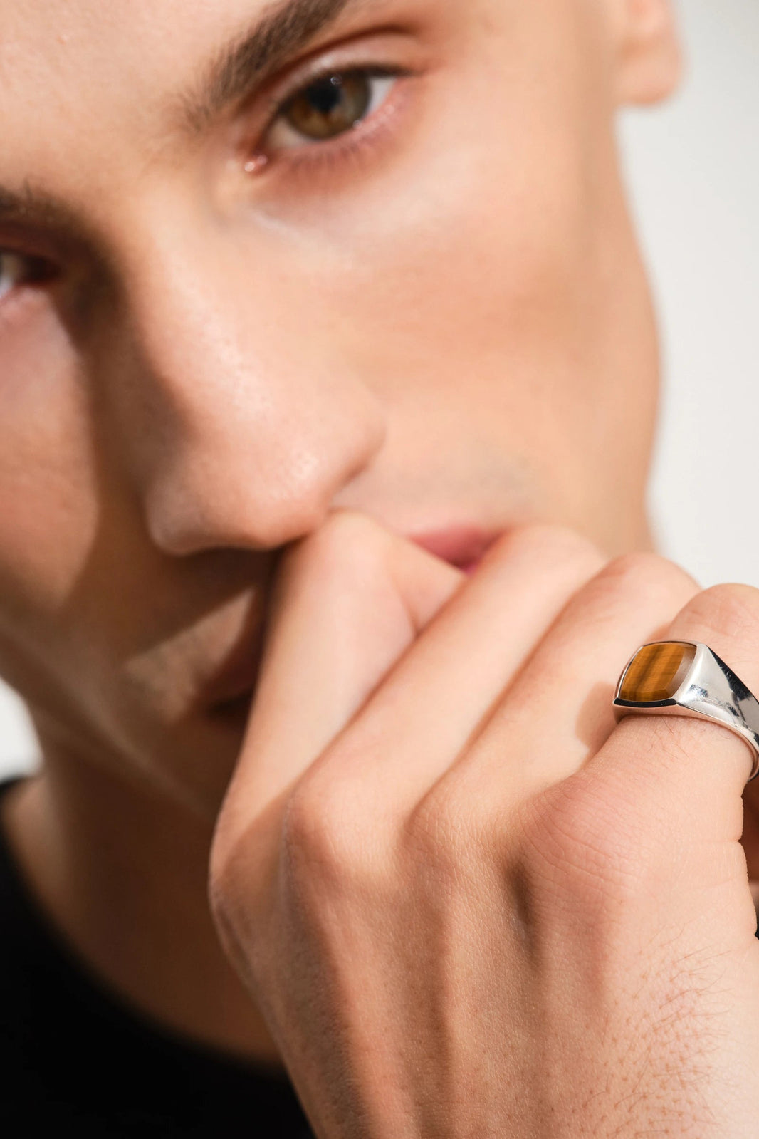 Tom Wood Kay Ring Tiger Eye