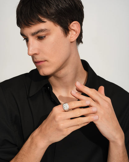TOM WOOD QUILT RING_SILVER