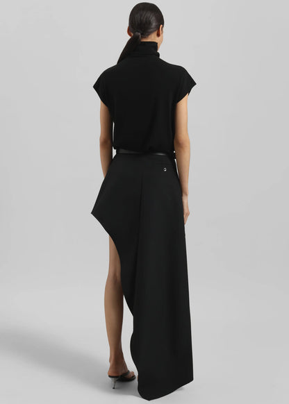 COPERNI WOVEN ONE-LEG TAILORED SKIRT