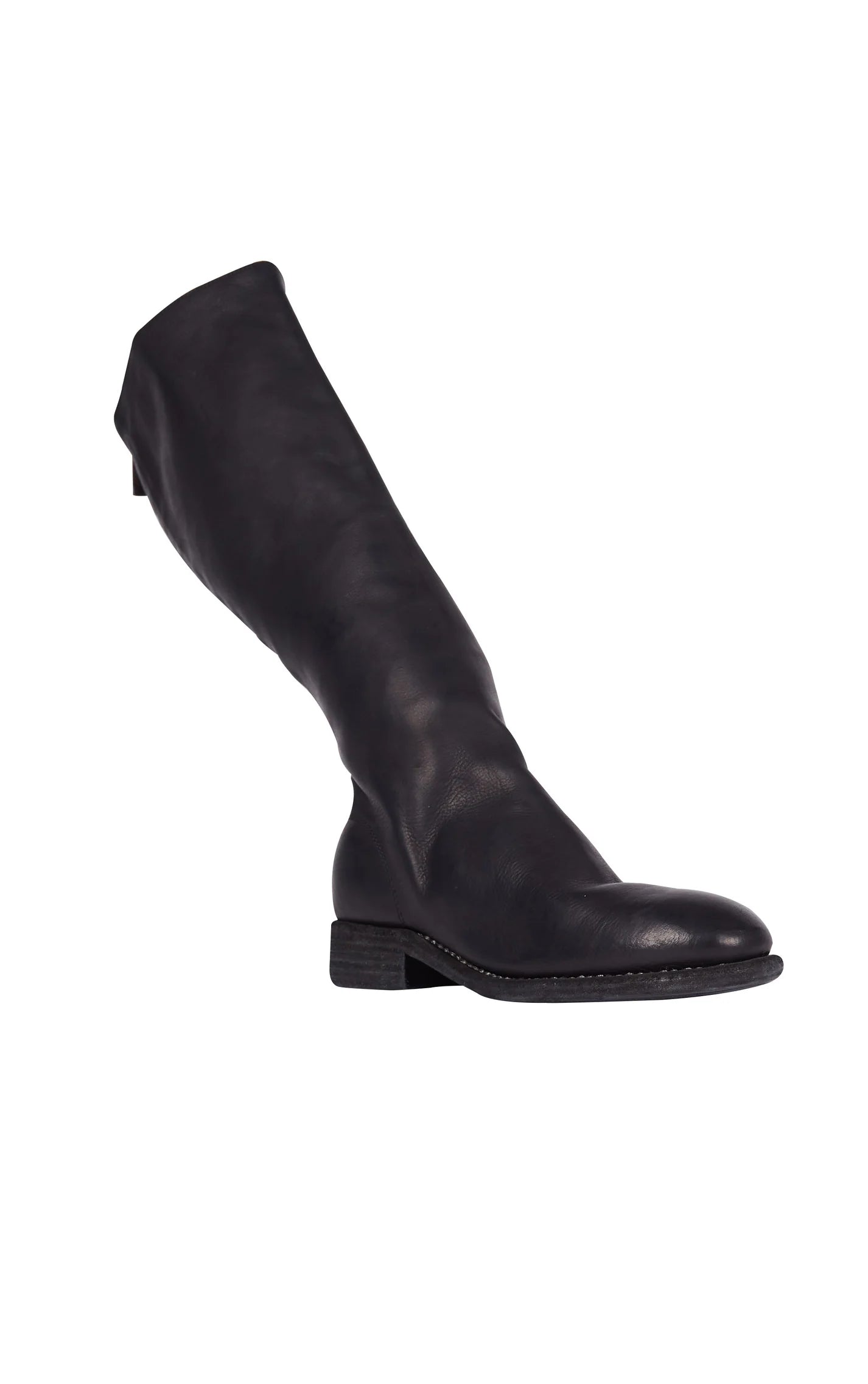 Guidi 9010 Back Zip High Boots Black