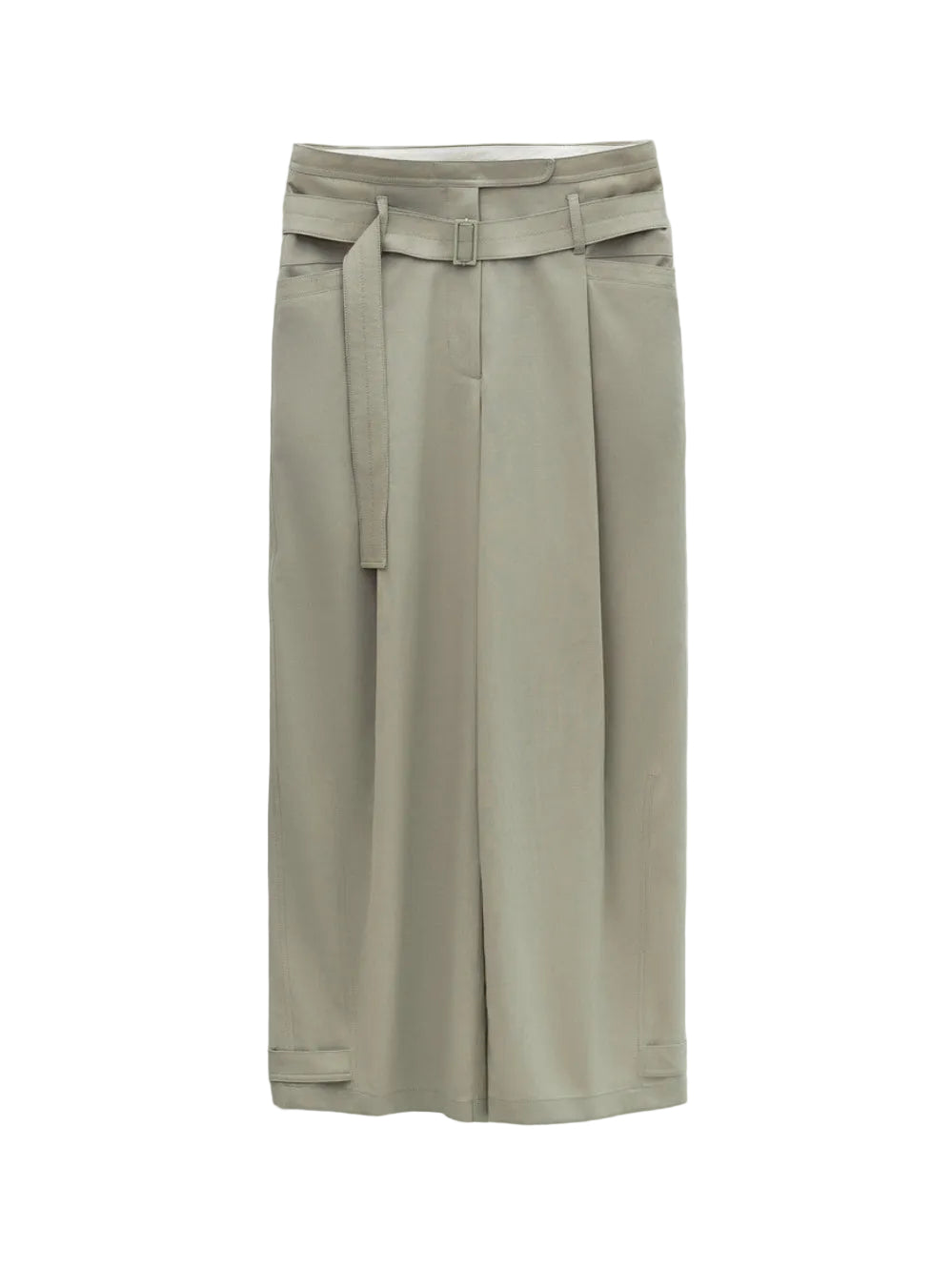LOW CLASSIC DOUBLE WAIST TROUSERS_BEIGE