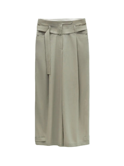 LOW CLASSIC DOUBLE WAIST TROUSERS_BEIGE
