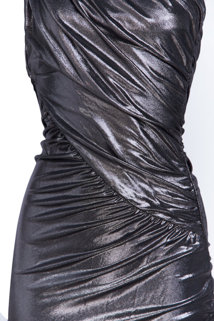 RICK OWENS KNIT DRESS AMIRA DRESS_METALLIC