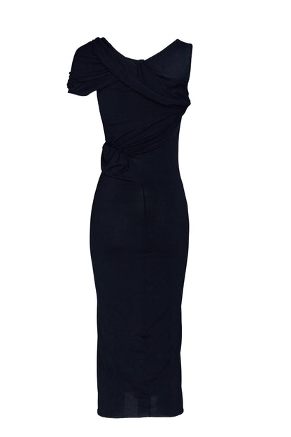 RICK OWENS KNIT DRESS SAHARA DRESS_BLACK
