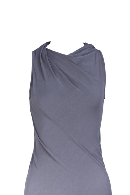 RICK OWENS KNIT DRESS LUNA DRESS_GREY