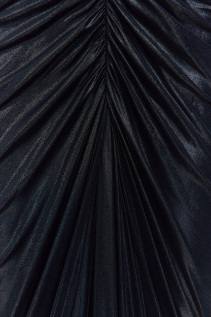 RICK OWENS KNIT DRESS POPPY GOWN_BLACK