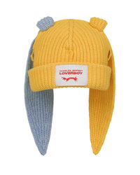 CHARLES JEFFREY LOVERBOY CHUNKY RABBIT BEANIE_YELLOW