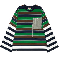 CHARLES JEFFREY LOVERBOY PATCH LONG SLEEVE 2-IN-1 TEE