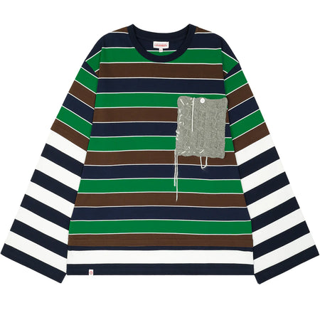 CHARLES JEFFREY LOVERBOY PATCH LONG SLEEVE 2-IN-1 TEE