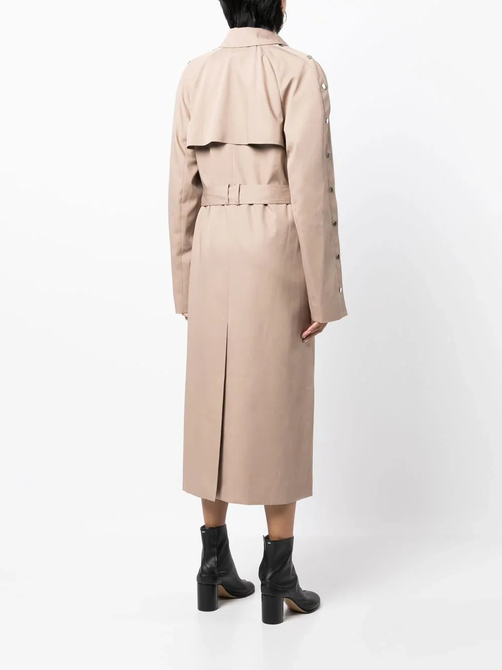 Rokh CT MULTI RIVET BUTTON TRENCH COAT Beige