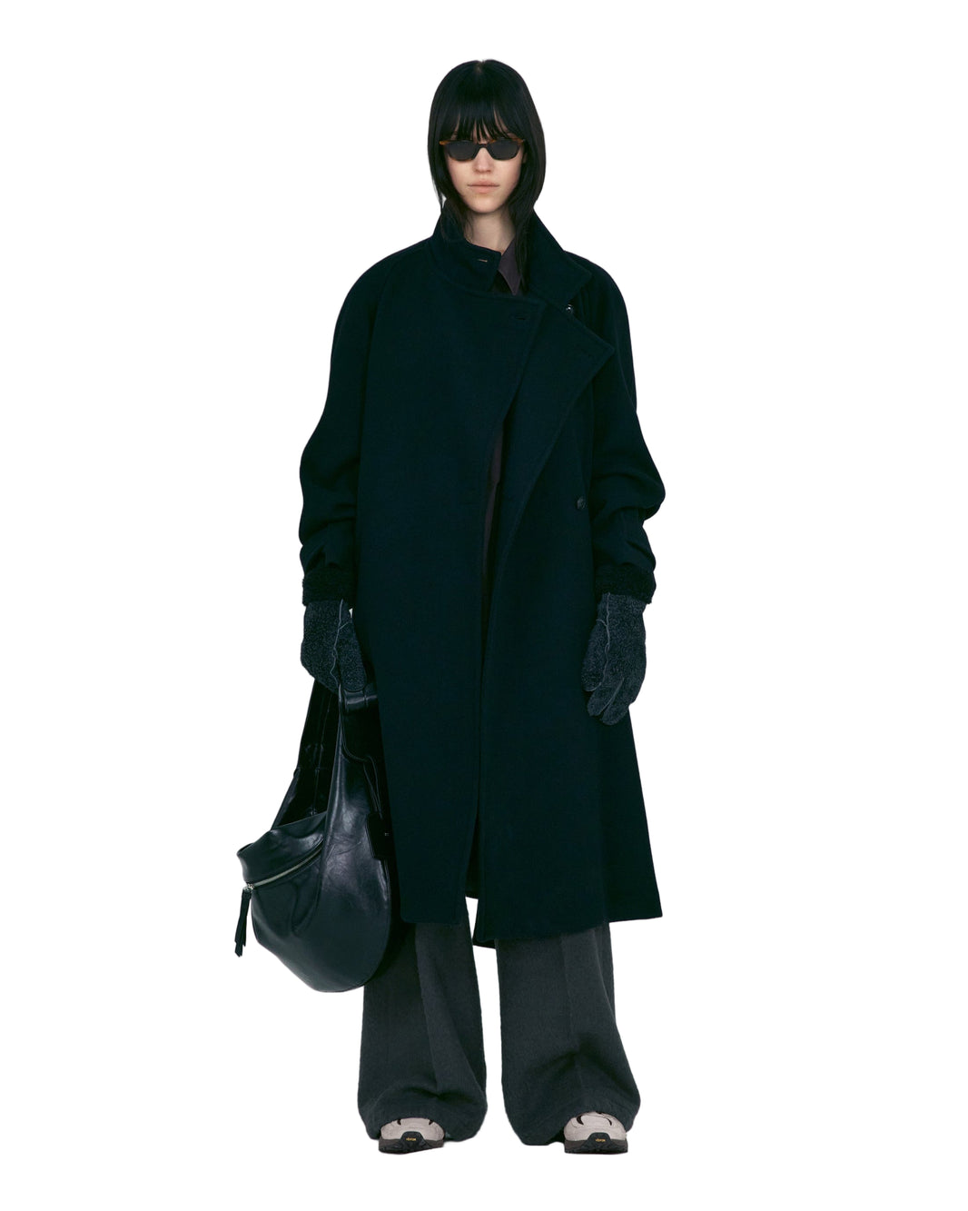 SOFT WOOL TWILL WRAP CAOT