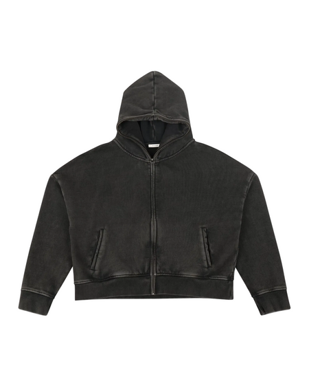 ENTIRE STUDIOS ETERNAL ZIP_WASHED BLACK