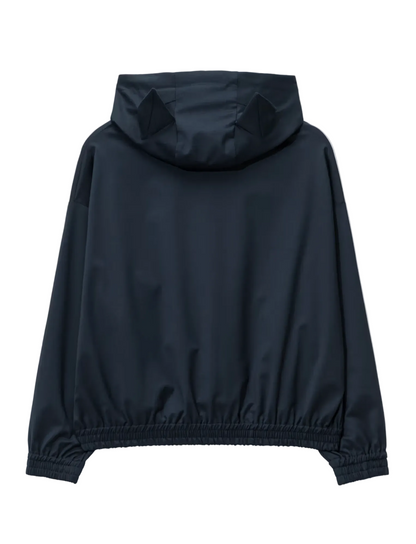 CHARLES JEFFREY LOVERBOY EARS KAGOOL DRAWSTRING HOODIE_BLUE