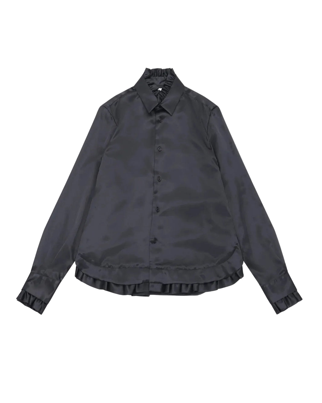 NOIR KEI NINOMIYA RUFFLED BLOUSE_BLACK