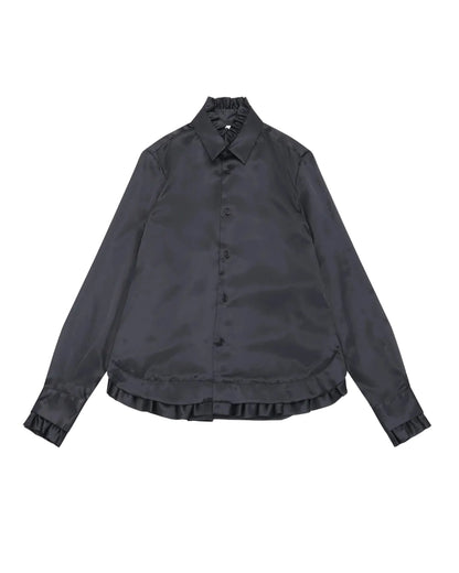 RUFFLED BLOUSE_BLACK