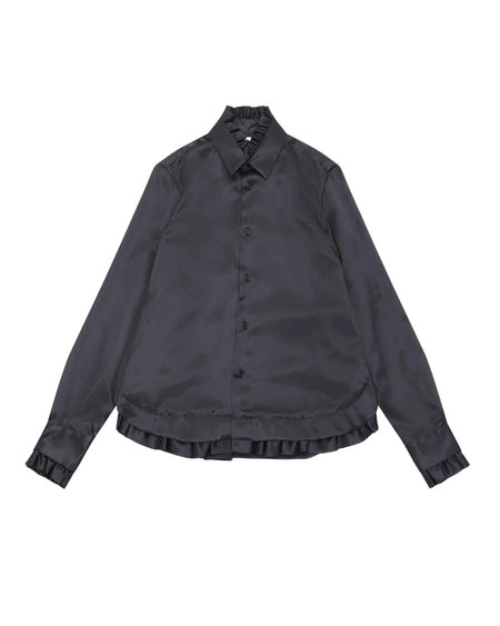 RUFFLED BLOUSE_BLACK