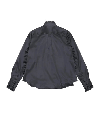 RUFFLED BLOUSE_BLACK