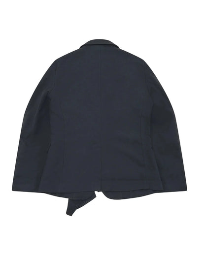 CDG BLACK ASYMMETRIC RUFFLE JACKET_BLACK