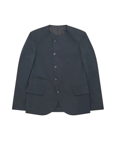 CDG BLACK COLLARLESS JACKET_BLACK