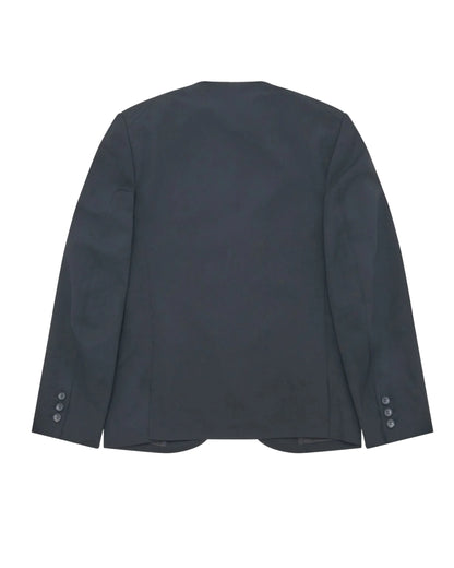 CDG BLACK COLLARLESS JACKET_BLACK