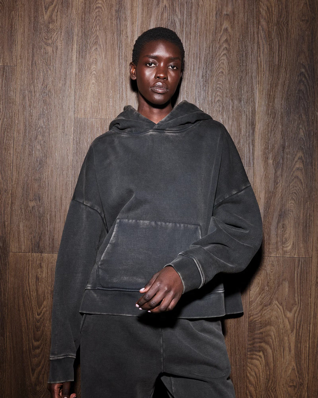 ENTIRE STUDIOS HEAVY HOOD_WASHED BLACK