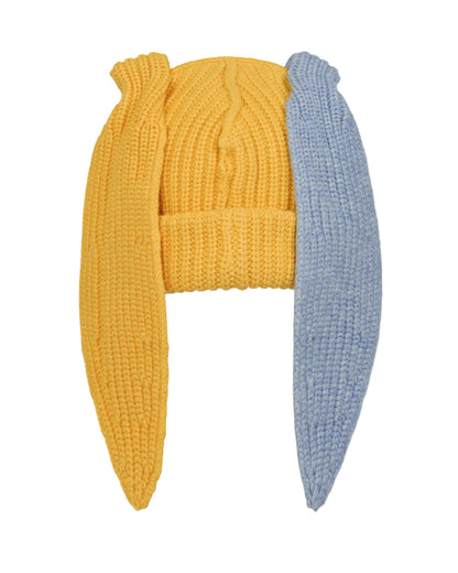 CHARLES JEFFREY LOVERBOY CHUNKY RABBIT BEANIE_YELLOW
