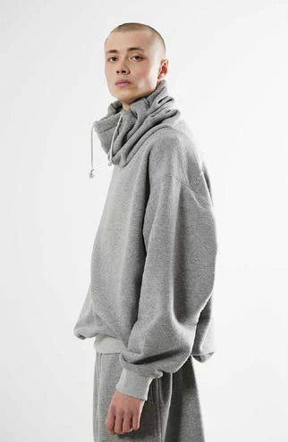 Hed Mayner Wide Collar Sweatshirt Grey