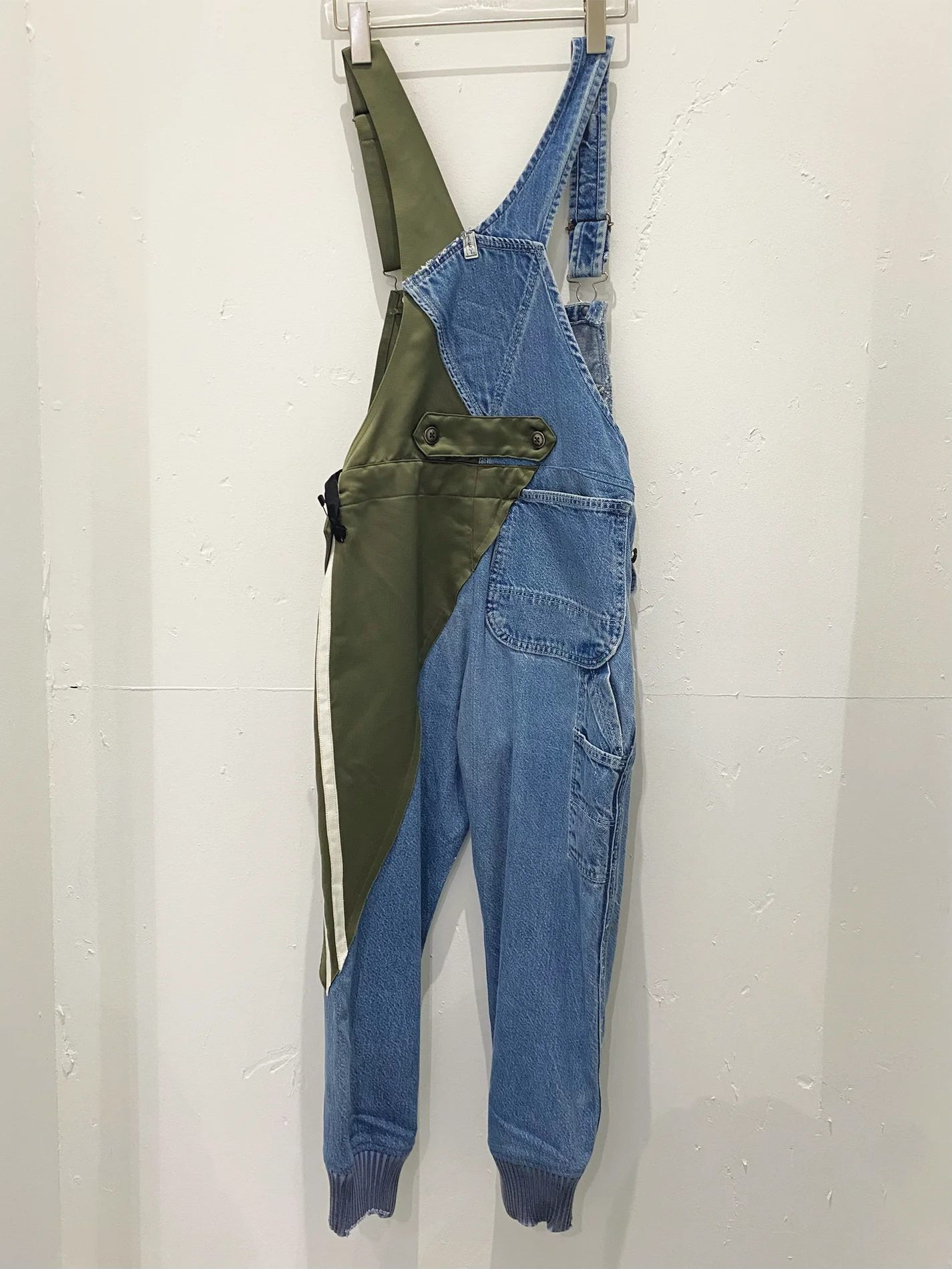 Greg Lauren 50/50 Overall Denim Army