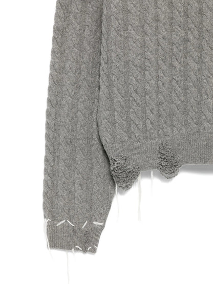 LABEL CABLE KNITTED JUMPER