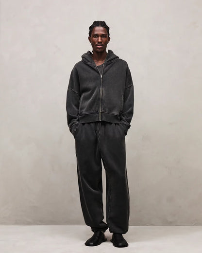 ENTIRE STUDIOS ETERNAL ZIP_WASHED BLACK