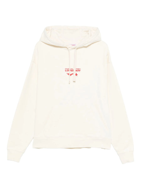 CHARLES JEFFREY LOVERBOY LOGO HOODY _ WHITE