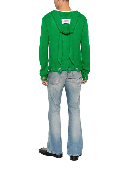 RABBIT BALACLAVA CARDI