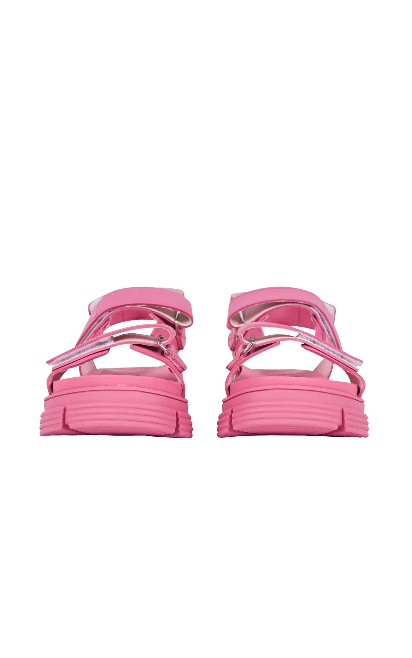 Ganni Rubber Sandals Shocking Pink