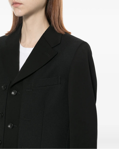 COMME DES GARÇONS COMME DES GARÇONS SINGLE BREASTED COAT_BLACK