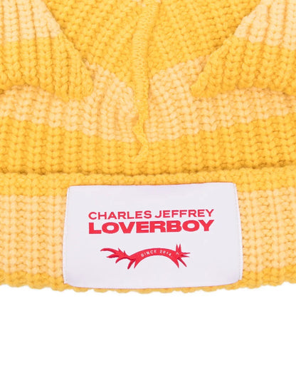 CHARLES JEFFREY LOVERBOY CHUNKY EARS BEANIE_YELLOW