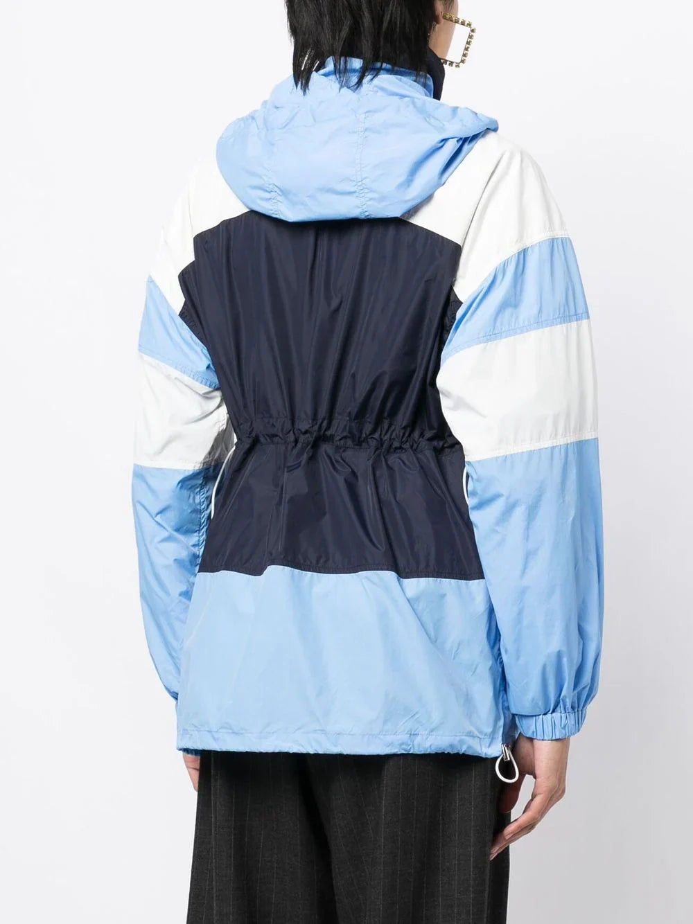 Rokh NL Multi Zip Windbreaker Blue White Navy