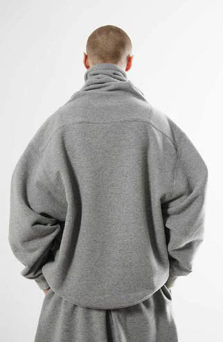 Hed Mayner Wide Collar Sweatshirt Grey