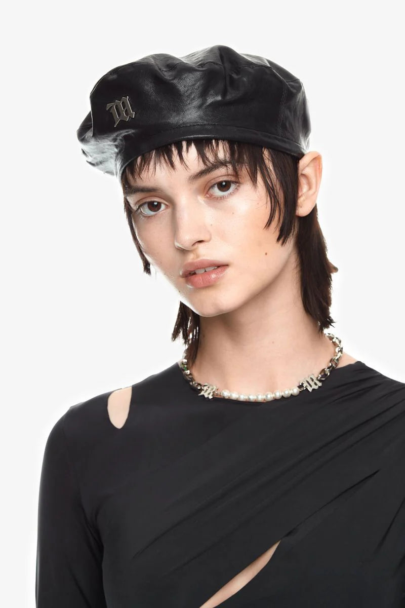 MISBHV Vegan Leather Signature Beret