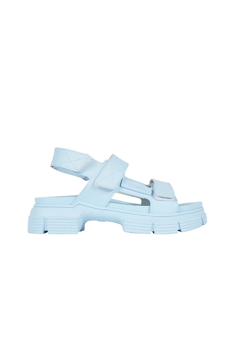 Ganni Rubber Sandal Corydalis Blue