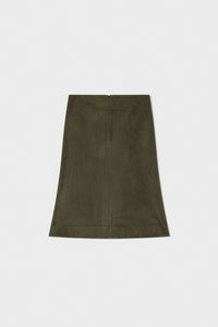 LOW CLASSIC SUEDE MERMAID SKIRT_KHAKI