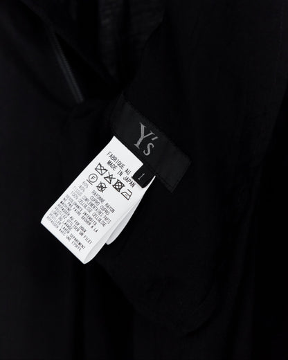 YOHJI YAMAMOTO Y'S 2 TUCK WIDE PANTS_BLACK