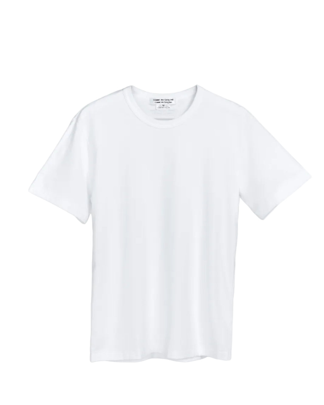 COMME DES GARÇONS COMME DES GARÇONS ROUND NECK COTTON T-SHIRT_WHITE