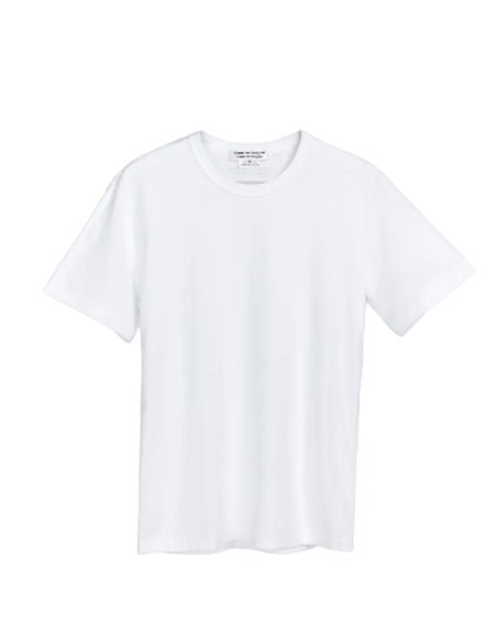 COMME DES GARÇONS COMME DES GARÇONS ROUND NECK COTTON T-SHIRT_WHITE