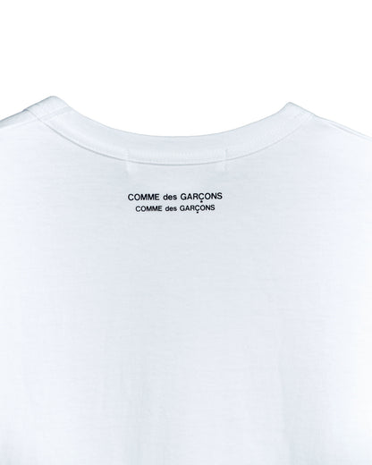 COMME DES GARÇONS COMME DES GARÇONS ROUND NECK COTTON T-SHIRT_WHITE