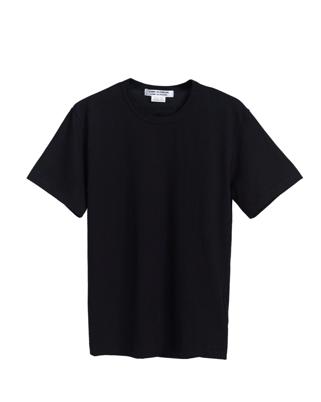 COMME DES GARÇONS COMME DES GARÇONS ROUND NECK COTTON T-SHIRT_BLACK