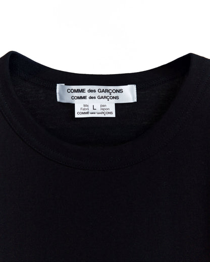 COMME DES GARÇONS COMME DES GARÇONS ROUND NECK COTTON T-SHIRT_BLACK