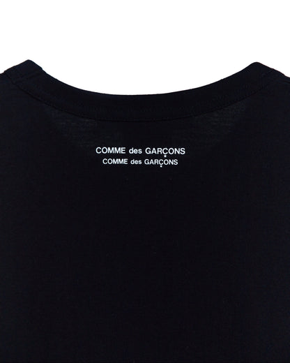 COMME DES GARÇONS COMME DES GARÇONS ROUND NECK COTTON T-SHIRT_BLACK
